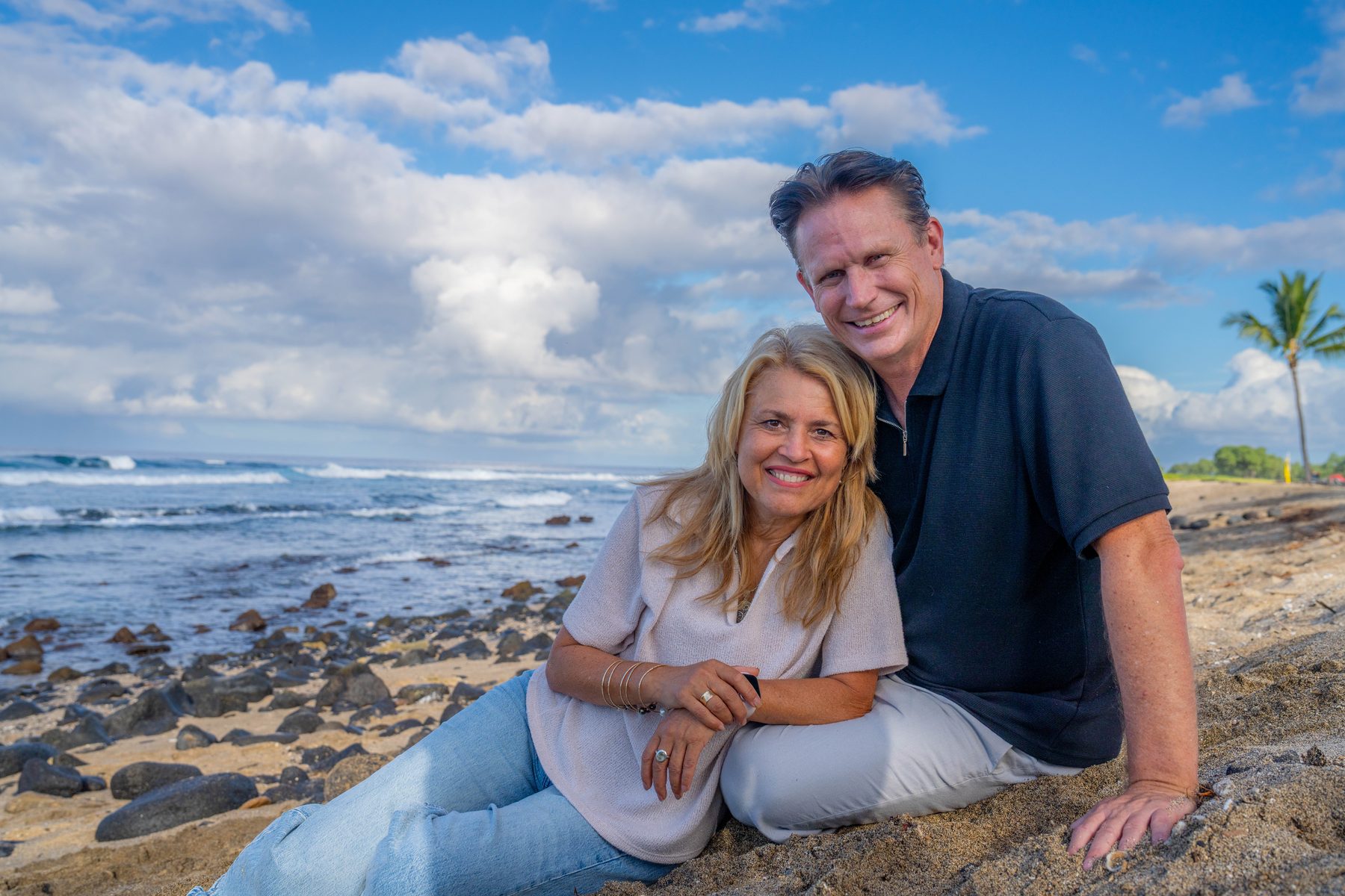Paul and Susi Childers by the Pacific